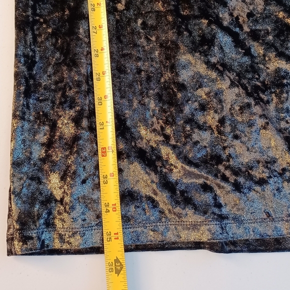 Vintage Crushed Velvet Sz 10 Fairy Grunge Draped Neck Sheath Evening Dress - Picture 13 of 17